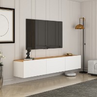 Comodă TV Hanah Home West White Atlantic Pine imaginea #2 — magazin online Desire.md