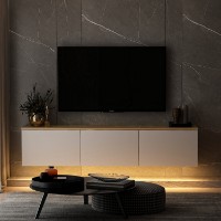 Comodă TV Hanah Home Neon White imaginea #2 — magazin online Desire.md