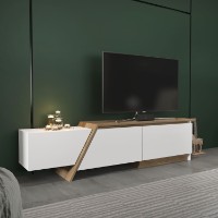 Comodă TV Hanah Home Zonas White Walnut