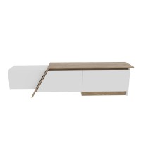 Comodă TV Hanah Home Zonas White Walnut imaginea #4 — magazin online Desire.md
