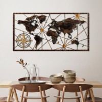 Panou decorativ Wallity World Map Large 1 imaginea #3 — magazin online Desire.md