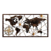 Panou decorativ Wallity World Map Large 1 imaginea #7 — magazin online Desire.md