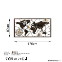 Panou decorativ Wallity World Map Large 1 imaginea #8 — magazin online Desire.md
