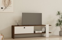 Comodă TV Hanah Home Gaye Walnut White