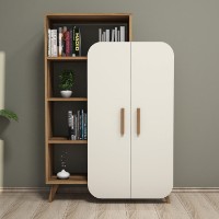 Стеллаж Hanah Home Form Walnut Cream фото №3 — интернет-магазин Desire.md