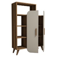 Стеллаж Hanah Home Form Walnut Cream фото №4 — интернет-магазин Desire.md
