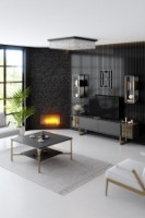 Comodă TV Hanah Home Gold Line Anthracite Black imaginea #5 — magazin online Desire.md
