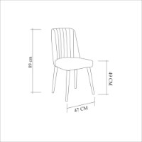 Scaun Hanah Home Stormi Sandalye Atl.Green imaginea #4 — magazin online Desire.md