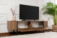 Comodă TV Hanah Home Serenity Venezia Walnut Black imaginea #3 — magazin online Desire.md