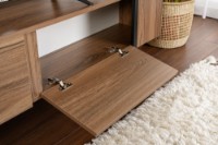 Comodă TV Hanah Home Serenity Venezia Walnut Black imaginea #5 — magazin online Desire.md
