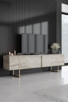 Comodă TV Hanah Home Luxe Travertine Gold