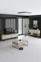 Comodă TV Hanah Home Luxe Travertine Gold imaginea #2 — magazin online Desire.md