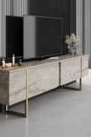 Comodă TV Hanah Home Luxe Travertine Gold imaginea #4 — magazin online Desire.md