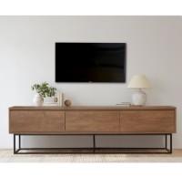 Comodă TV Hanah Home Milo 180 Walnut Black