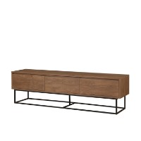 Comodă TV Hanah Home Milo 180 Walnut Black imaginea #3 — magazin online Desire.md