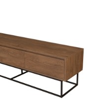 Comodă TV Hanah Home Milo 180 Walnut Black imaginea #4 — magazin online Desire.md