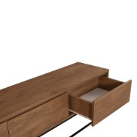 Comodă TV Hanah Home Milo 180 Walnut Black imaginea #6 — magazin online Desire.md
