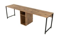 Masa de birou Hanah Home Twin Atlantic Pine Black imaginea #4 — magazin online Desire.md