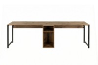 Masa de birou Hanah Home Twin Atlantic Pine Black imaginea #5 — magazin online Desire.md