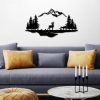Декоративное панно Wallity Deer And Landscape 1 фото №2 — интернет-магазин Desire.md