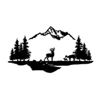 Декоративное панно Wallity Deer And Landscape 1 фото №5 — интернет-магазин Desire.md
