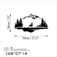 Декоративное панно Wallity Deer And Landscape 1 фото №6 — интернет-магазин Desire.md