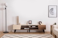 Comodă TV Hanah Home Clark Walnut Beige