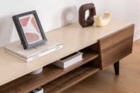 Comodă TV Hanah Home Clark Walnut Beige imaginea #4 — magazin online Desire.md