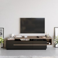 Comodă TV Hanah Home Pia Black Walnut imaginea #2 — magazin online Desire.md