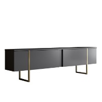 Comodă TV Hanah Home Luxe Anthracite Gold imaginea #6 — magazin online Desire.md