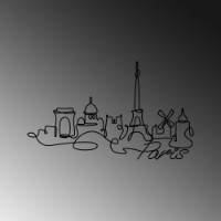 Декоративное панно Wallity Paris Black фото №5 — интернет-магазин Desire.md