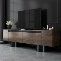 Comodă TV Hanah Home Bohem Walnut Black