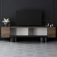 Comodă TV Hanah Home Bohem Walnut Black imaginea #3 — magazin online Desire.md