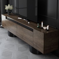 Comodă TV Hanah Home Bohem Walnut Black imaginea #4 — magazin online Desire.md
