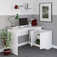 Masa de birou Hanah Home Basak White imaginea #3 — magazin online Desire.md