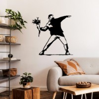 Декоративное панно Wallity Banksy Metal 01