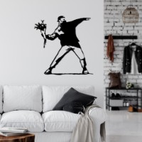Декоративное панно Wallity Banksy Metal 01 фото №3 — интернет-магазин Desire.md