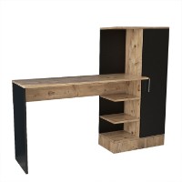Masa de birou Hanah Home Ct2-Ab Atlantic Pine Black imaginea #5 — magazin online Desire.md