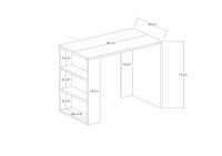 Masa de birou Hanah Home Cool White imaginea #6 — magazin online Desire.md
