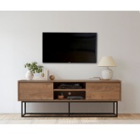 Comodă TV Hanah Home Rodez 140 Walnut Black