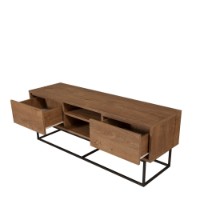 Comodă TV Hanah Home Rodez 140 Walnut Black imaginea #5 — magazin online Desire.md