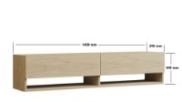 Comodă TV Hanah Home Arges Travertine imaginea #6 — magazin online Desire.md