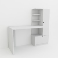 Masa de birou Hanah Home Merinos White imaginea #3 — magazin online Desire.md