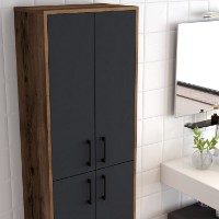 Dulap Hanah Home Berlin A Walnut Anthracite imaginea #4 — magazin online Desire.md