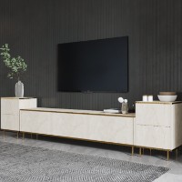 Comodă TV Hanah Home Imaj Travertine Gold imaginea #2 — magazin online Desire.md