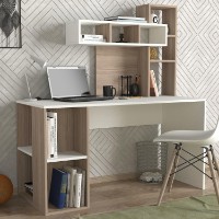 Masa de birou Hanah Home Coral White Cordoba