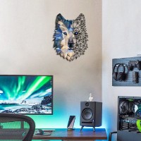 Panou decorativ Wallity Metal Wolf Wall Art (APT721)