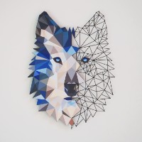 Panou decorativ Wallity Metal Wolf Wall Art (APT721) imaginea #2 — magazin online Desire.md
