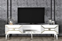 Comodă TV Hanah Home Yumedi White Gold