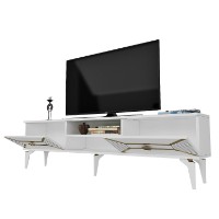 Comodă TV Hanah Home Yumedi White Gold imaginea #5 — magazin online Desire.md